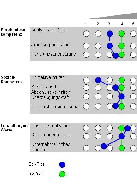 Graphik Beispiel Anforderungsprofil